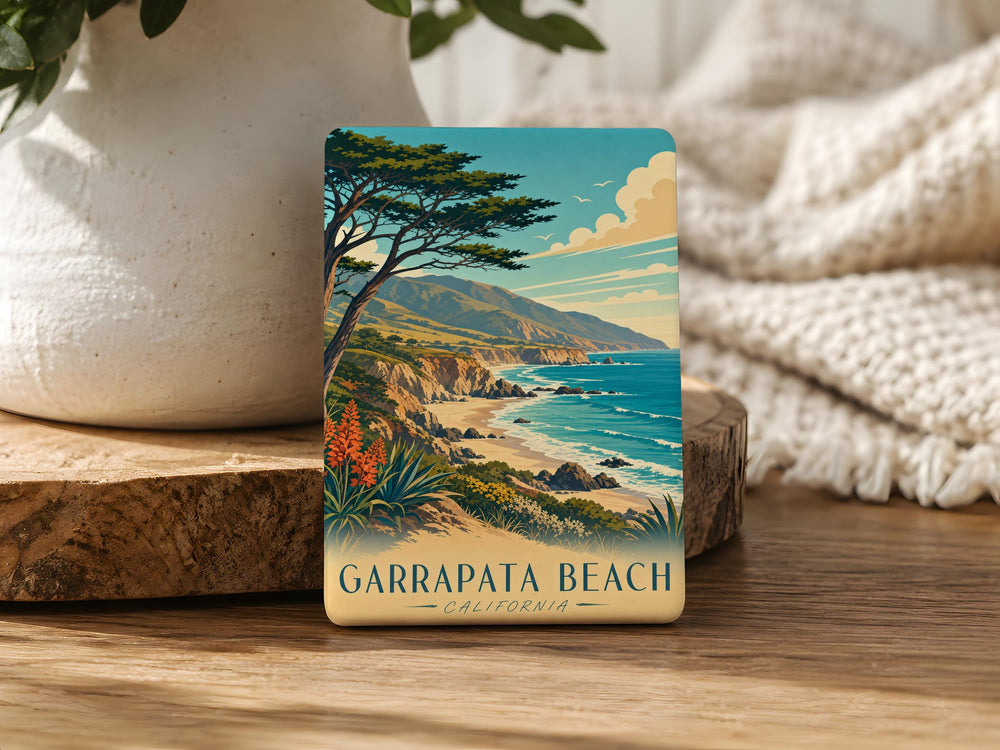 Garrapata Beach Fridge Magnet, California Coastal Beach Souvenir Magnet, Big Sur Ocean View Travel Keepsake Gift