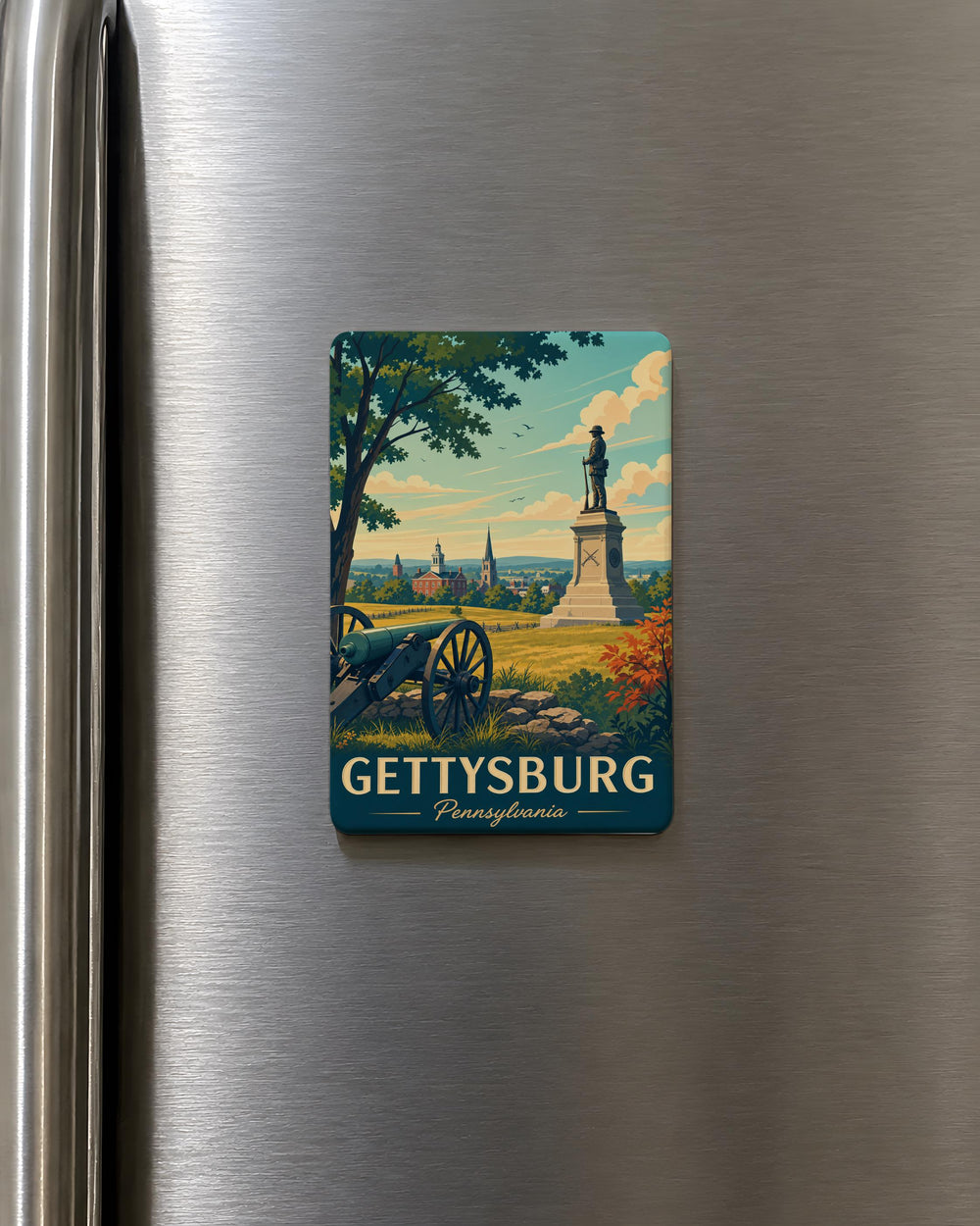 Gettysburg Pennsylvania Fridge Magnet, Gettysburg PA Souvenir Magnet, Gettysburg National Military Park Travel Gift Magnet