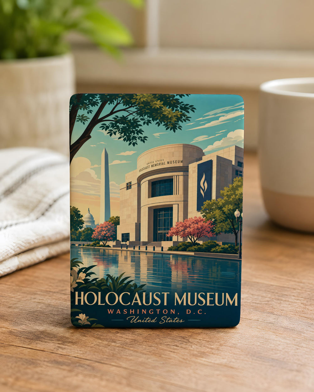 Holocaust Museum Fridge Magnet, Memorial Museum Souvenir, Remembrance Tribute Magnet, History Museum Gift, Educational Keepsake Magnet