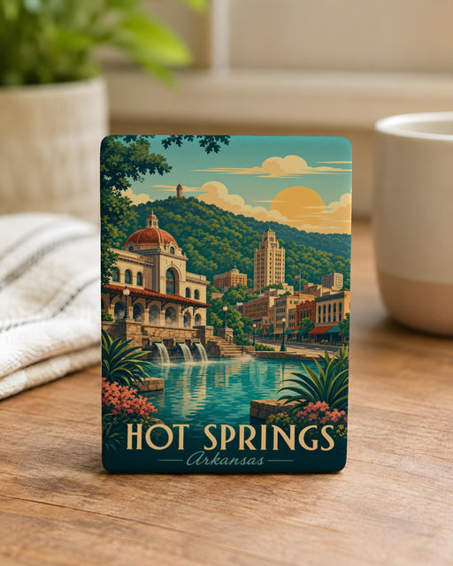 Hot Springs Arkansas Fridge Magnet, Hot Springs National Park Souvenir, Arkansas Travel Keepsake Magnet, Spa City Gift
