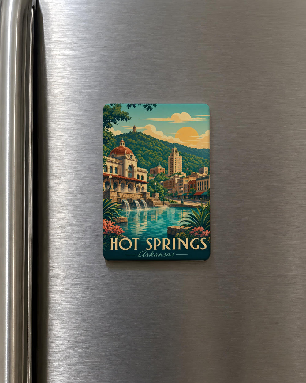 Hot Springs Arkansas Fridge Magnet, Hot Springs National Park Souvenir, Arkansas Travel Keepsake Magnet, Spa City Gift