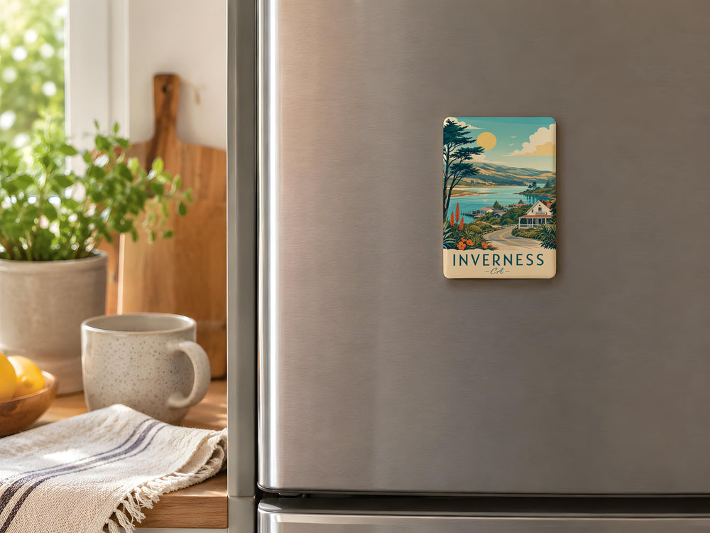 Inverness CA Fridge Magnet, Inverness California Souvenir, Point Reyes National Seashore Travel Keepsake Magnet