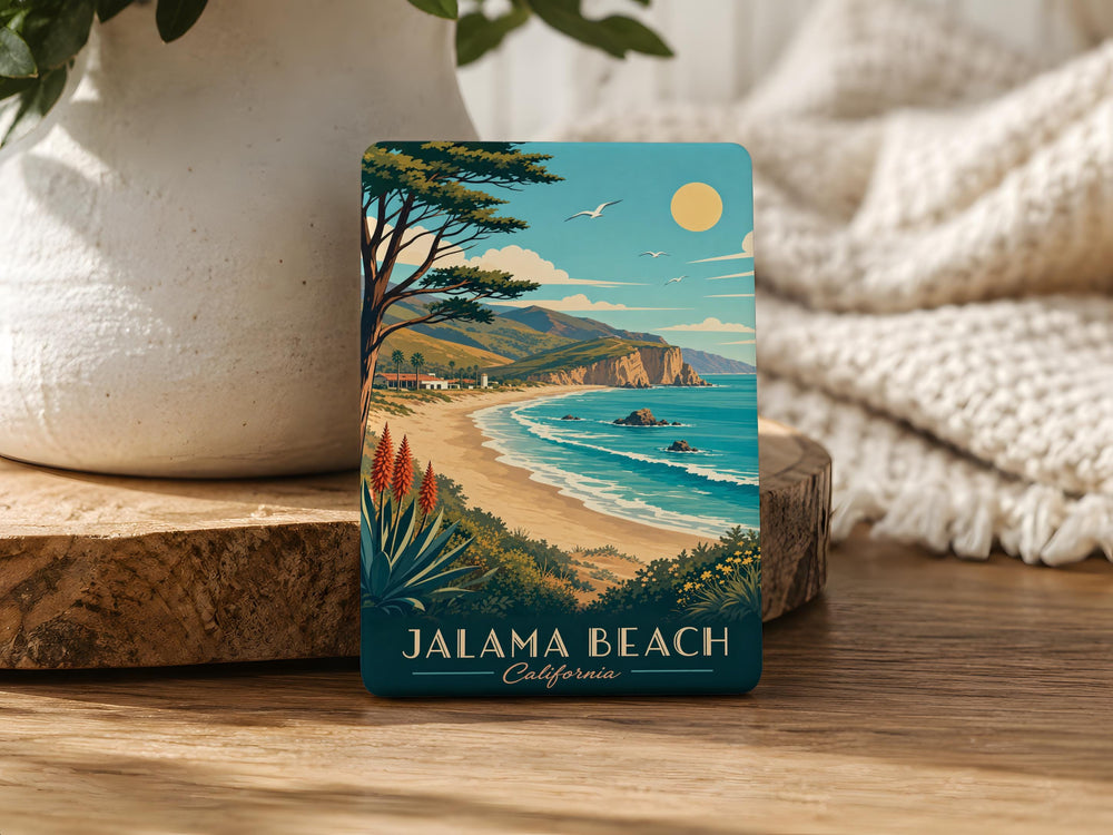 Jalama Beach Fridge Magnet, California Coastal Souvenir Magnet, Beach Lover Gift, Santa Barbara County Travel Keepsake