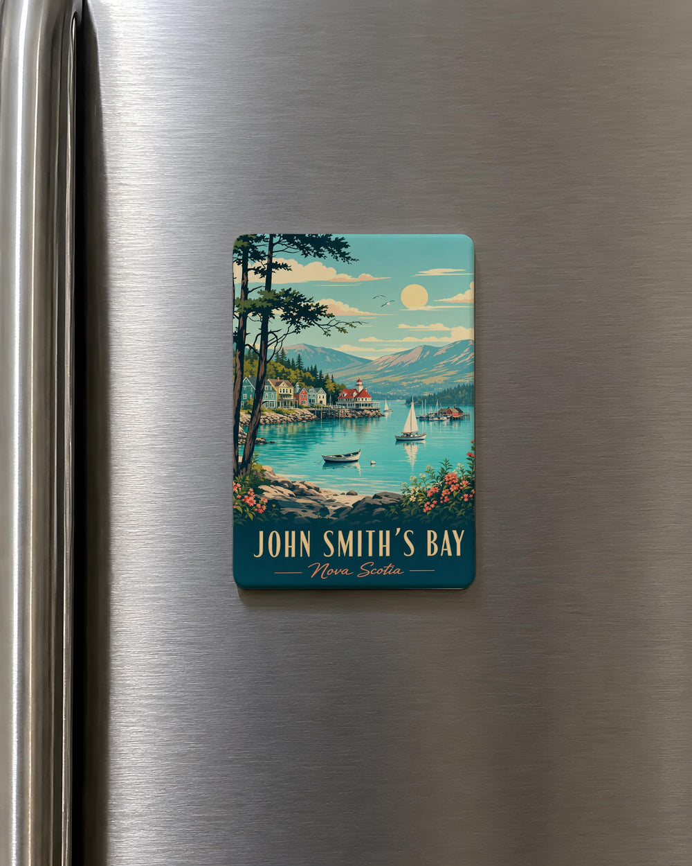 John Smiths Bay Fridge Magnet, Coastal Bay Souvenir Magnet, Seaside Travel Gift, Beach Lover Magnet, Ocean Bay Keepsake