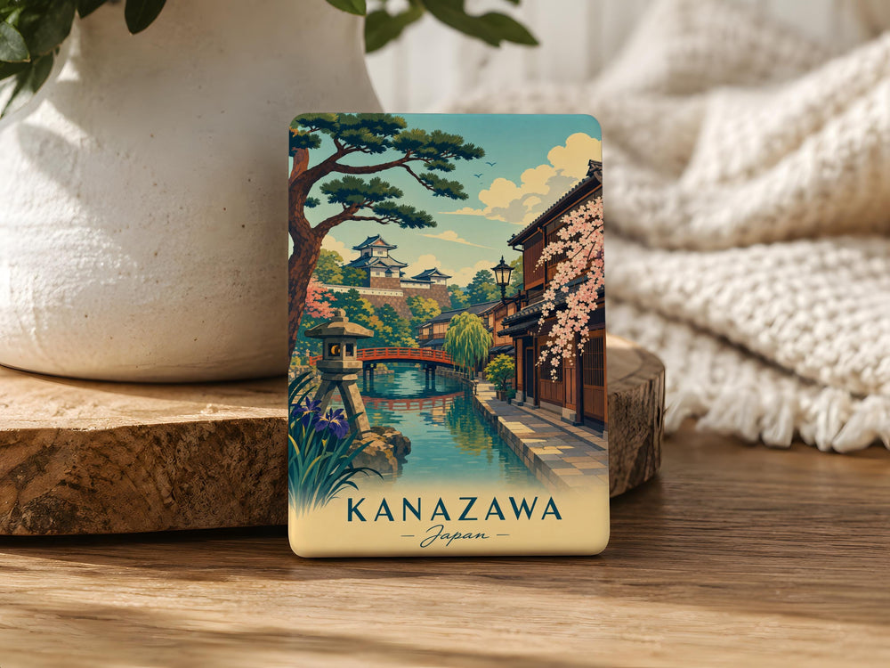 Kanazawa Japan Fridge Magnet, Kanazawa City Travel Souvenir Magnet, Japan Landmark Refrigerator Magnet, Kanazawa Gift