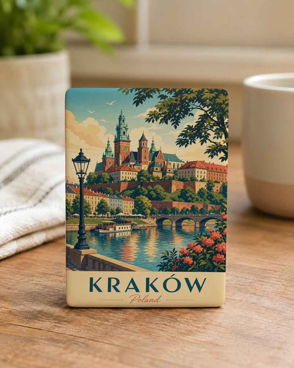 Krakow Poland Fridge Magnet, Krakow City Souvenir Magnet, Poland Travel Gift, Krakow Landmark Magnet, Polish Home Decor Magnet