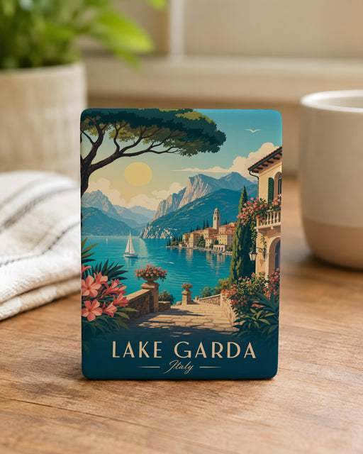 Lake Garda Italy Fridge Magnet, Italian Lake Souvenir Magnet, Garda Travel Gift, Northern Italy Vacation Keepsake Magnet