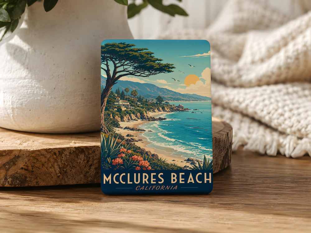 McClures Beach Fridge Magnet, McClures Beach California Souvenir, Coastal Beach Scene Magnet, Pacific Coast Travel Keepsake