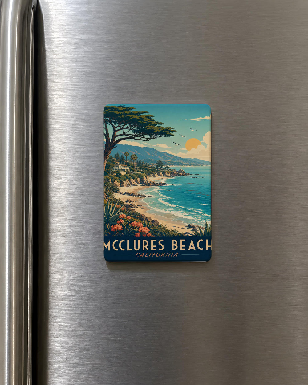 McClures Beach Fridge Magnet, McClures Beach California Souvenir, Coastal Beach Scene Magnet, Pacific Coast Travel Keepsake