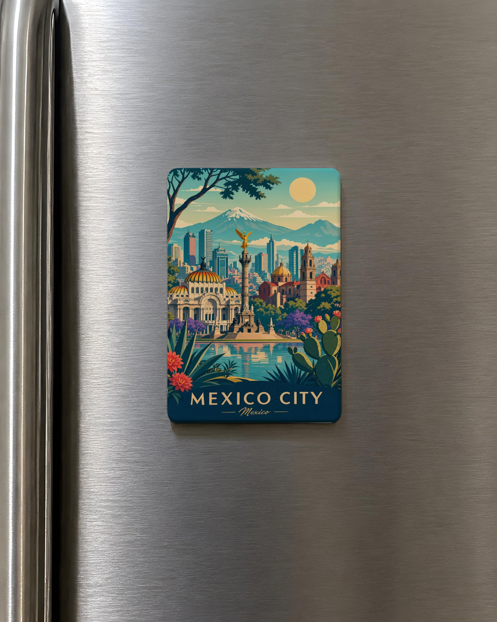 Mexico City Mexico Fridge Magnet, Mexico City Souvenir Magnet, Mexico Travel Gift, Mexico Landmark Magnet, CDMX Magnet