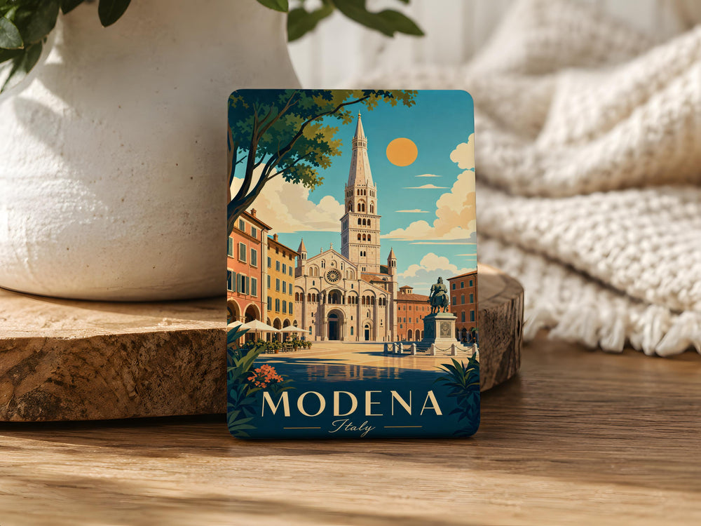 Modena Italy Fridge Magnet, Modena Souvenir Magnet, Italy Travel Gift, Modena Landmark Keepsake, Italian City Magnet