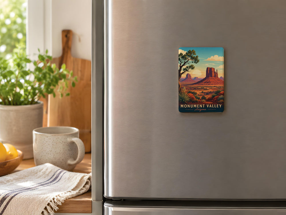Monument Valley Arizona Fridge Magnet, Desert Buttes Landscape Souvenir, Southwest USA Travel Gift, Navajo Nation Landmark Magnet