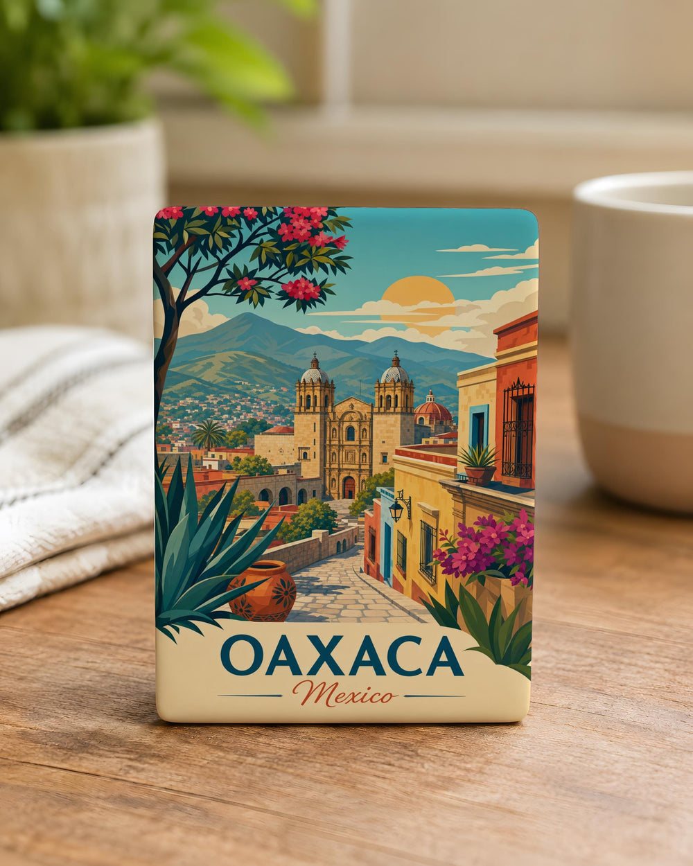 Oaxaca Mexico Fridge Magnet, Oaxaca City Souvenir Magnet, Mexico Travel Keepsake, Oaxaca Landmark Refrigerator Magnet