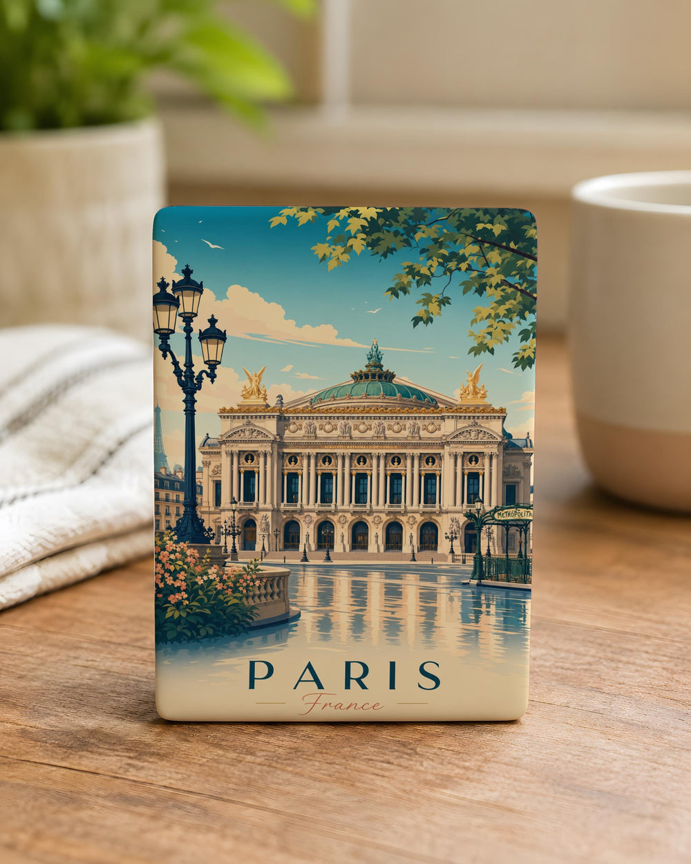 Opera Garnier Paris Fridge Magnet, Palais Garnier Landmark Souvenir Magnet, French Architecture Travel Gift