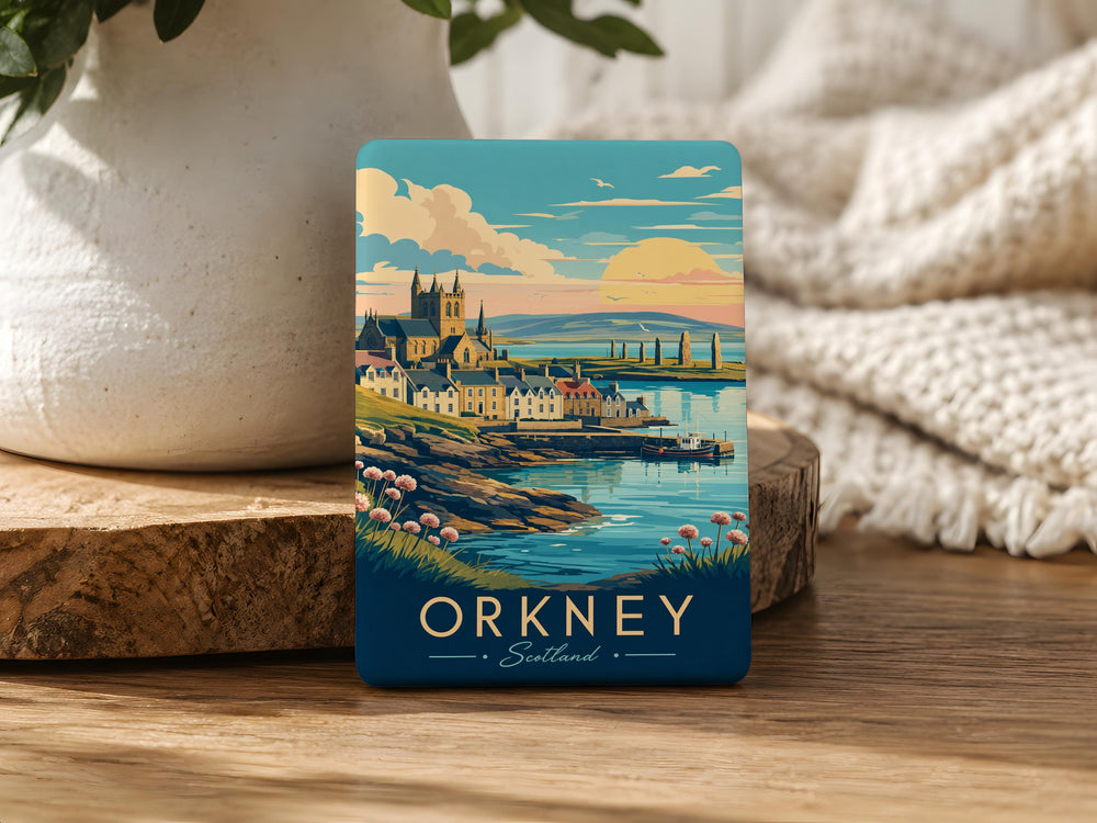Orkney Scotland Fridge Magnet, Orkney Islands Souvenir Magnet, Scottish Island Travel Keepsake, Orkney Gift