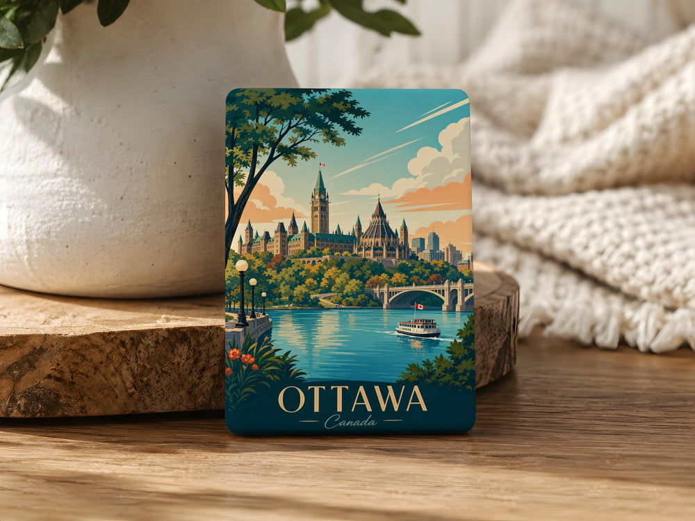 Ottawa Canada Fridge Magnet, Ottawa Souvenir Magnet, Canada Travel Gift, Ottawa Landmark Magnet, Canadian City Magnet