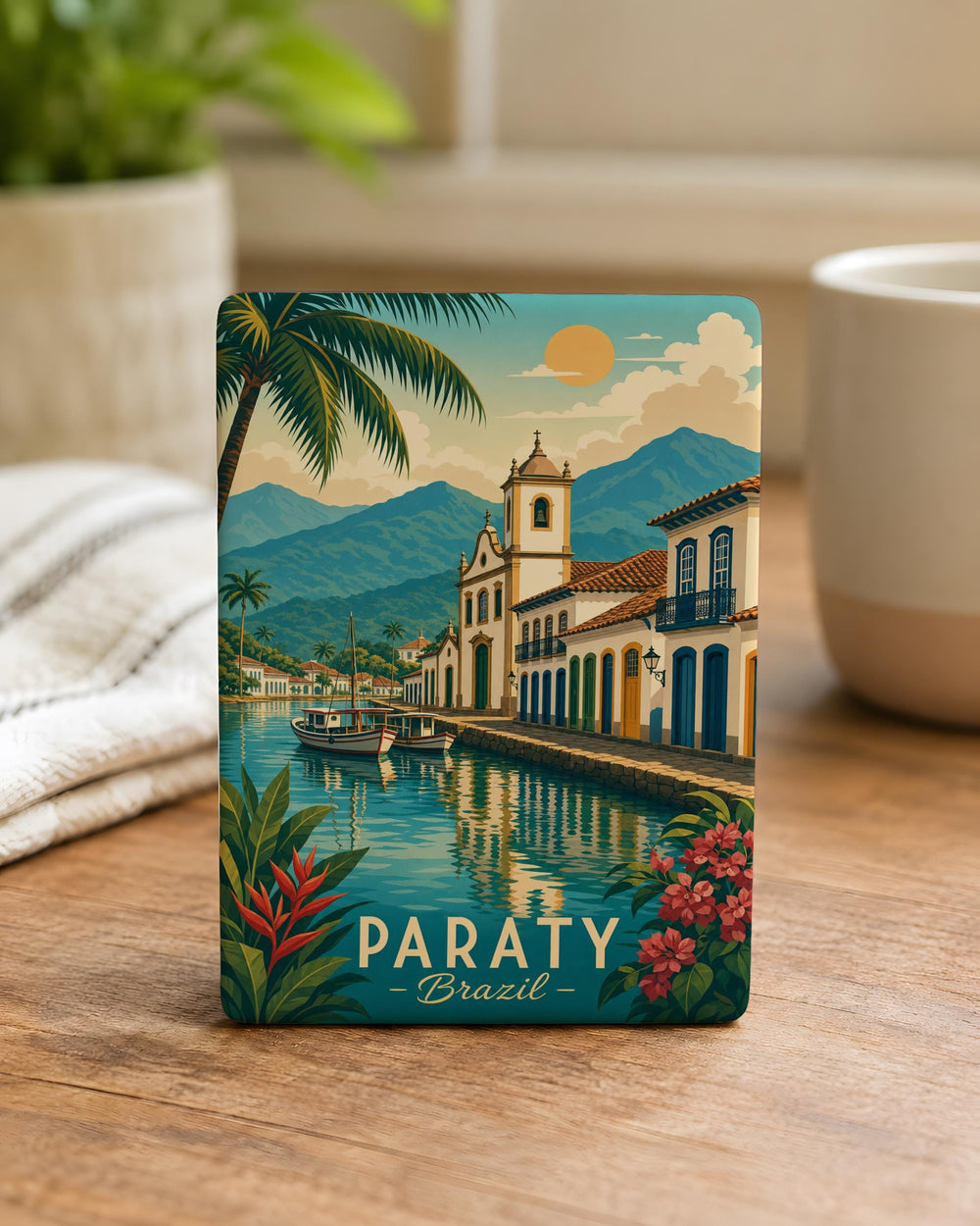 Paraty Brazil Fridge Magnet, Paraty Historic Town Souvenir Magnet, Paraty Travel Gift, Brazil Vacation Keepsake Magnet