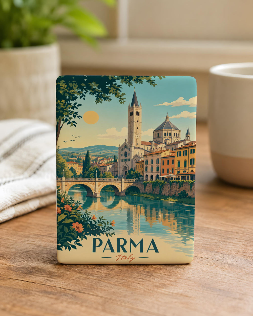 Parma Italy Fridge Magnet, Parma City Souvenir, Italian Travel Gift, Emilia-Romagna Landmark Keepsake Magnet