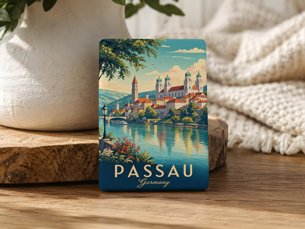 Passau Germany Fridge Magnet, Passau City Souvenir Magnet, Bavaria Travel Gift, German Landmark Refrigerator Magnet