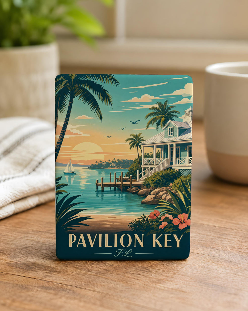 Pavilion Key Florida Fridge Magnet, Pavilion Key FL Souvenir Magnet, Coastal Island Travel Keepsake Magnet