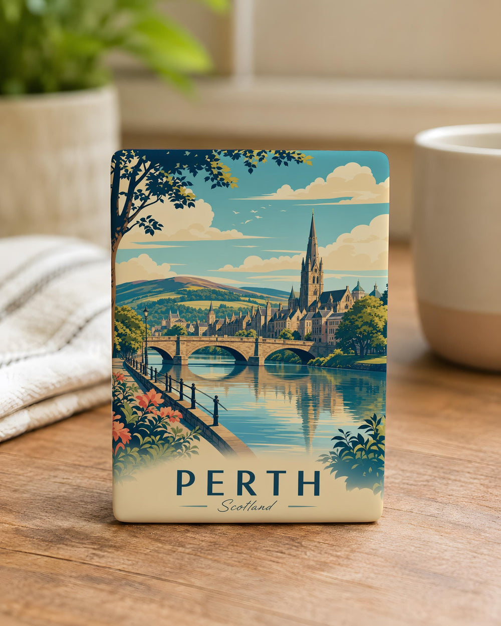 Perth Scotland Fridge Magnet, Perth City Souvenir Magnet, Scotland Travel Gift, Perthshire Keepsake Magnet