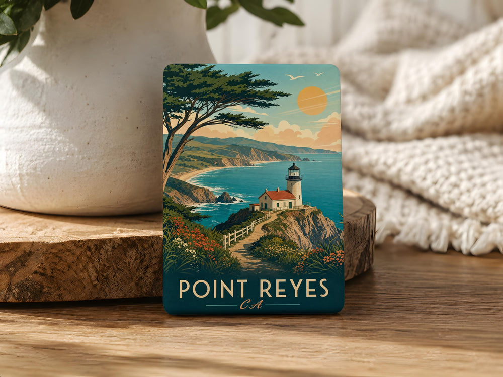 Point Reyes California Fridge Magnet, Coastal Peninsula Landmark Souvenir, Marin County Travel Keepsake Gift