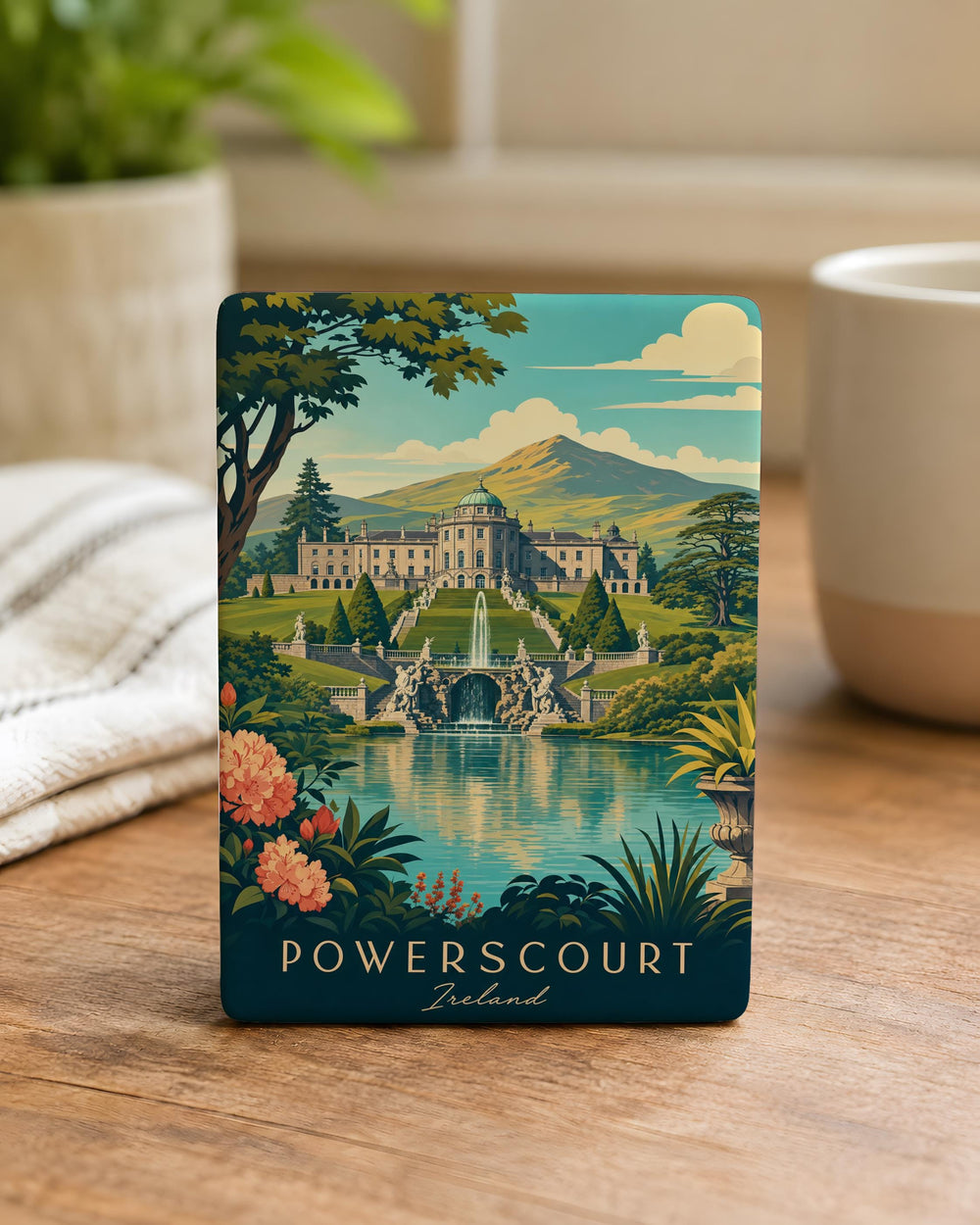 Powerscourt Estate Gardens Fridge Magnet, Irish Landmark Souvenir Magnet, County Wicklow Travel Gift