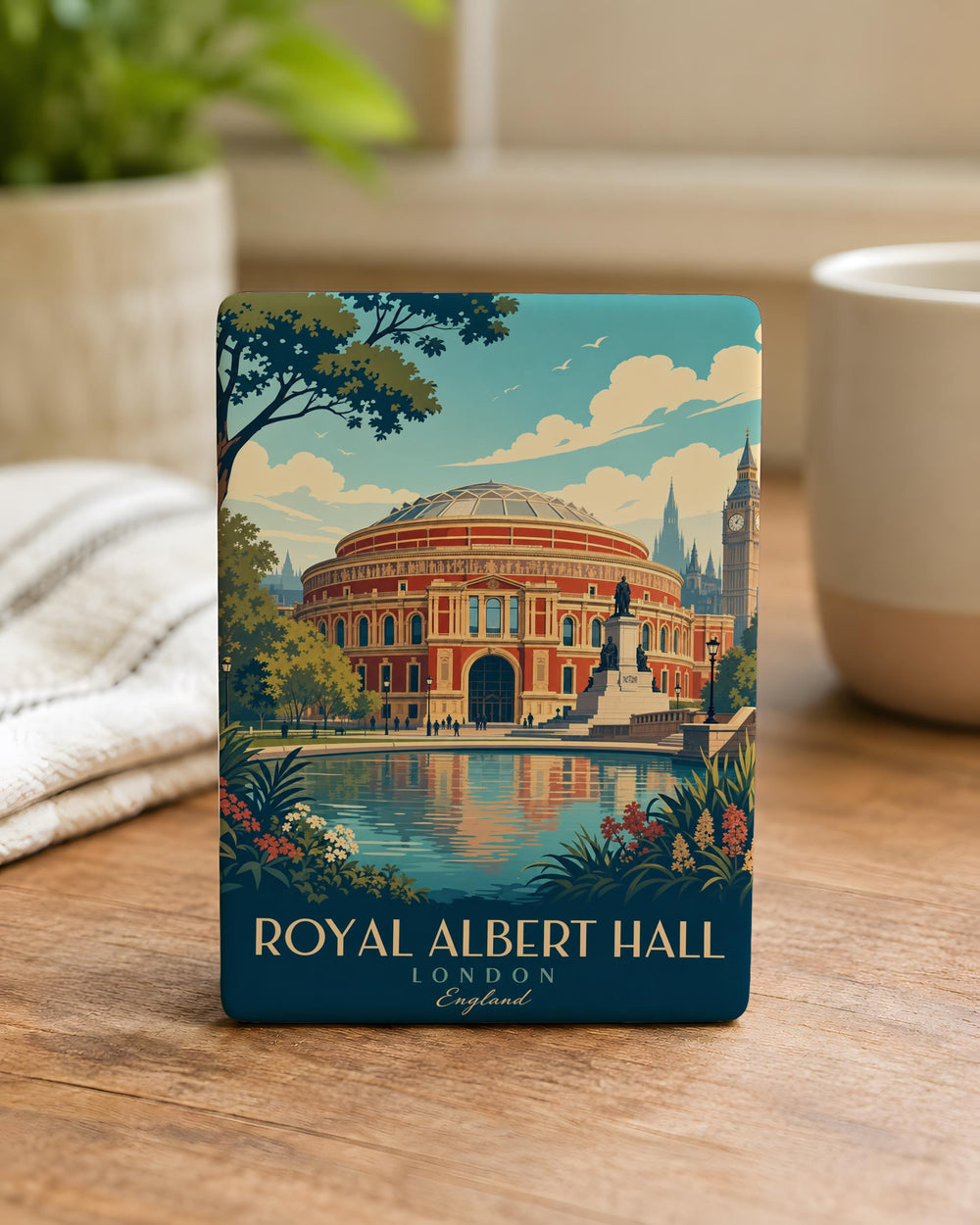 Royal Albert Hall Fridge Magnet, London Landmark Souvenir Magnet, UK Travel Gift, Concert Hall Memorabilia, England Keepsake Magnet