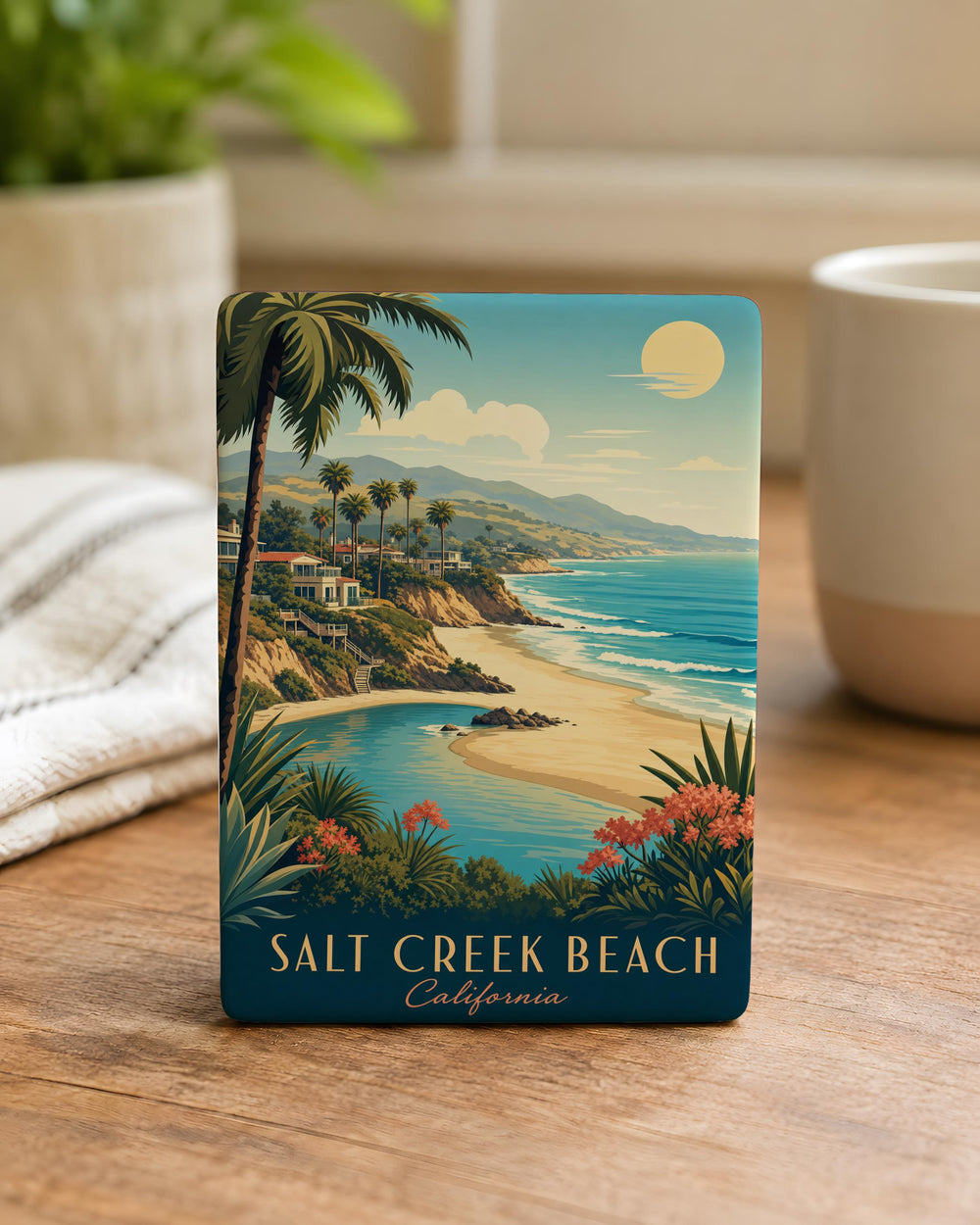 Salt Creek Beach Fridge Magnet, Salt Creek Beach California Souvenir, Coastal Beach Landmark Magnet, Ocean Shore Gift