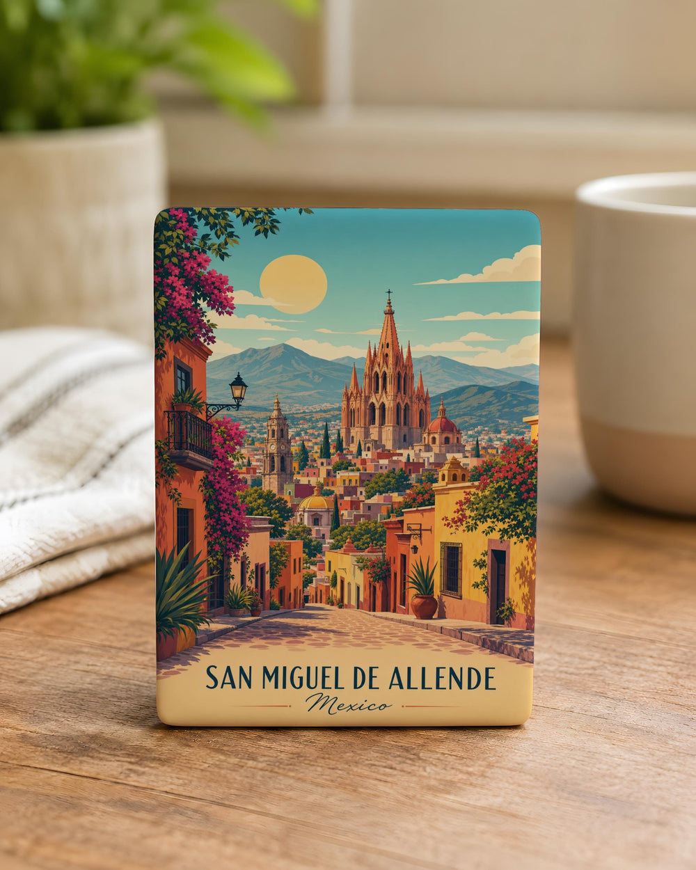 San Miguel de Allende Mexico Fridge Magnet, Travel Souvenir, Landmark City Keepsake, Mexico Vacation Gift, Kitchen Decor Magnet