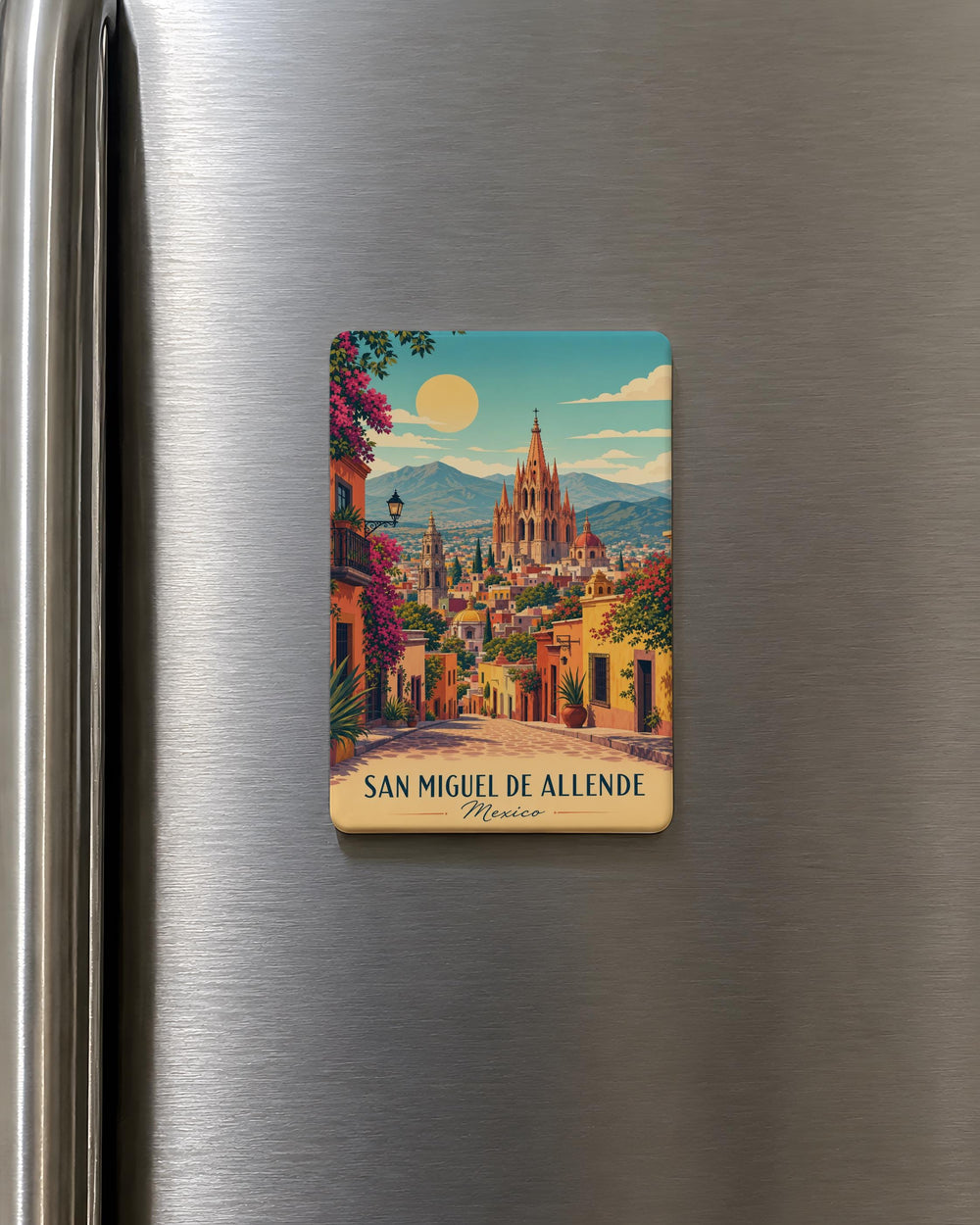 San Miguel de Allende Mexico Fridge Magnet, Travel Souvenir, Landmark City Keepsake, Mexico Vacation Gift, Kitchen Decor Magnet