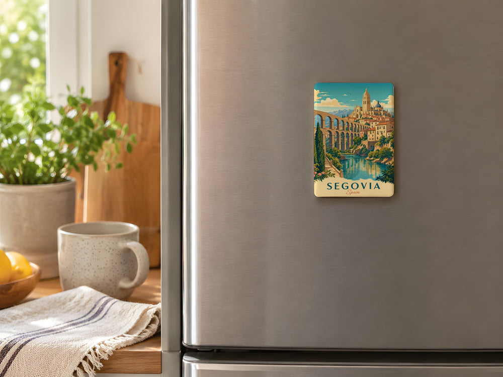 Segovia Spain Fridge Magnet, Segovia Souvenir Magnet, Segovia Travel Gift, Spain Landmark Refrigerator Magnet