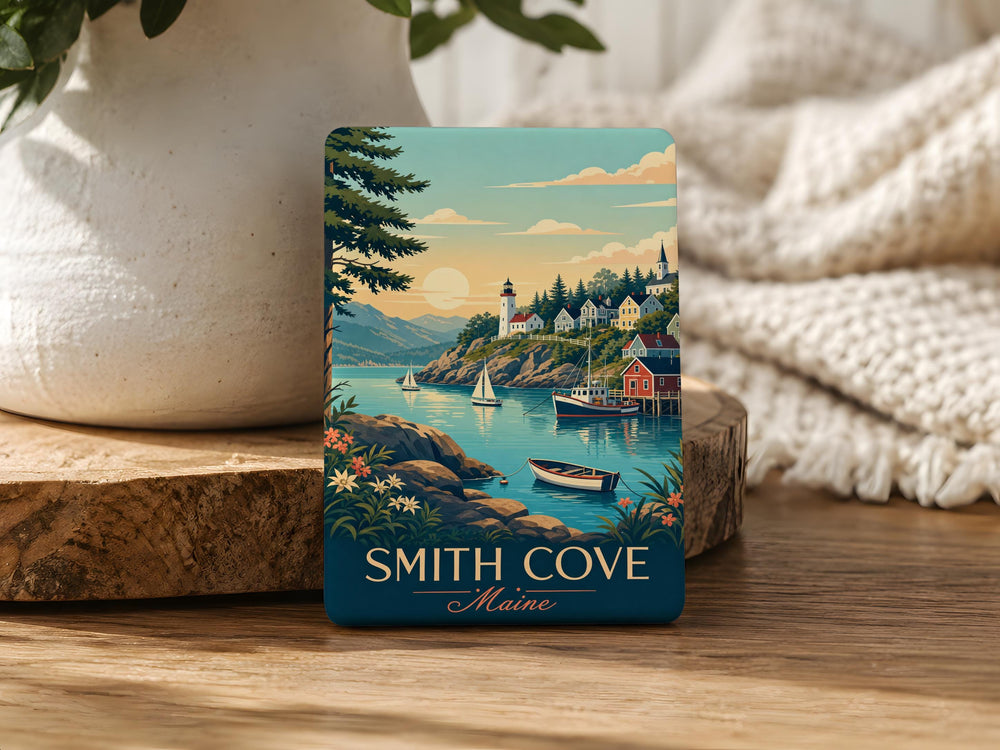 Smith Cove Fridge Magnet, Smith Cove Alaska Souvenir Magnet, Coastal Cove Landmark Keepsake Magnet