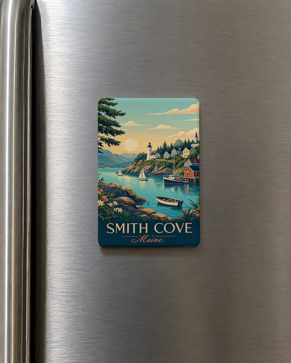 Smith Cove Fridge Magnet, Smith Cove Alaska Souvenir Magnet, Coastal Cove Landmark Keepsake Magnet