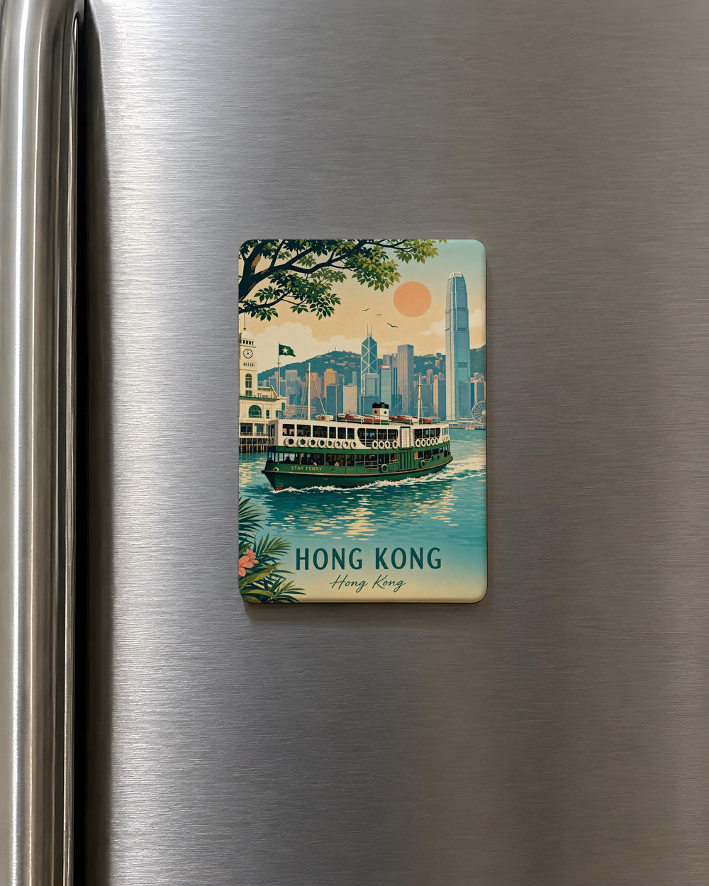 Star Ferry Fridge Magnet, Hong Kong Harbor Ferry Boat Souvenir Magnet, Victoria Harbour Travel Gift, Maritime Decor Magnet