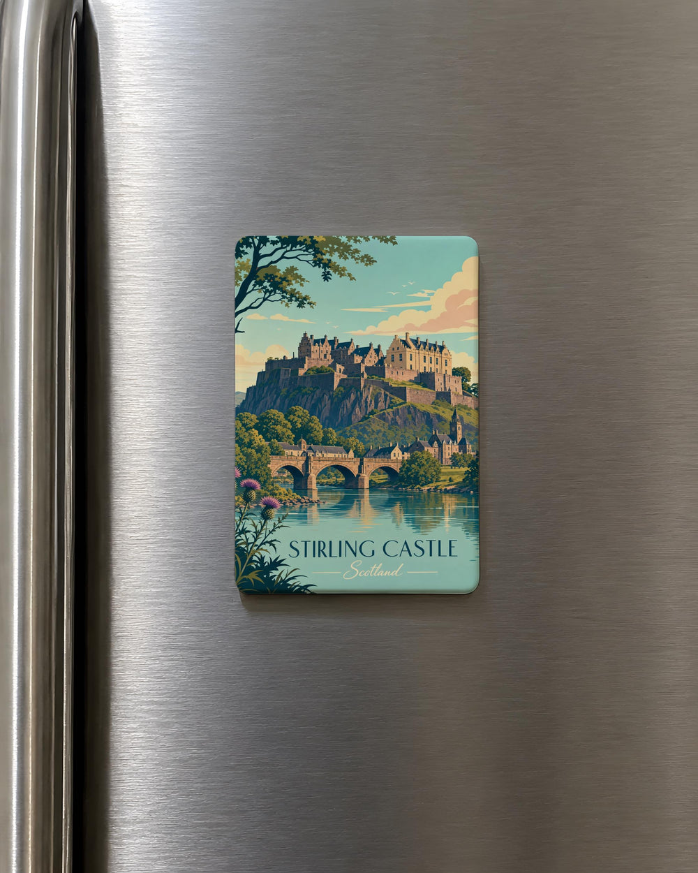Stirling Castle Fridge Magnet, Scotland Landmark Souvenir Magnet, Historic Scottish Castle Travel Keepsake Gift