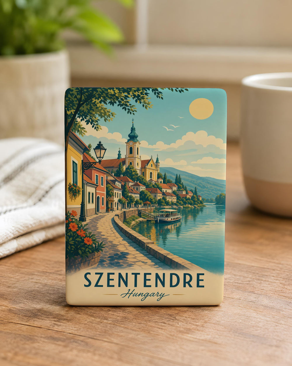 Szentendre Hungary Fridge Magnet, Szentendre Souvenir Magnet, Hungary Travel Keepsake, Danube River Town Magnet, Hungarian Gift