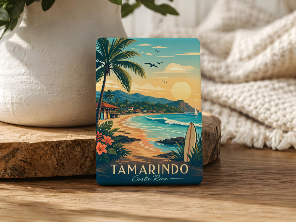 Tamarindo Costa Rica Fridge Magnet, Tamarindo Beach Souvenir, Costa Rica Travel Gift, Tropical Vacation Keepsake Magnet