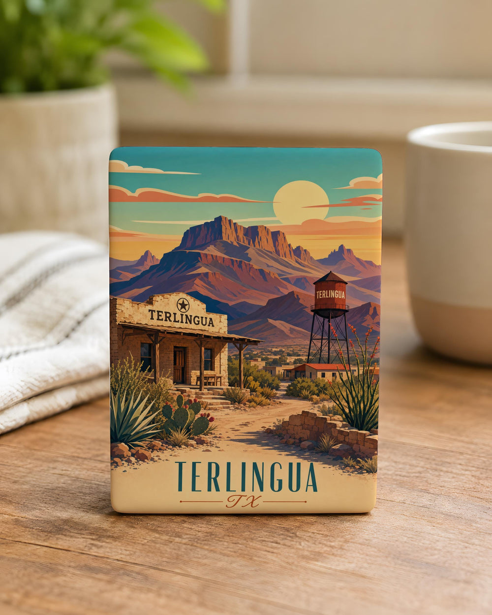 Terlingua TX Fridge Magnet, Terlingua Texas Souvenir Magnet, West Texas Travel Gift, Desert Town Keepsake Magnet