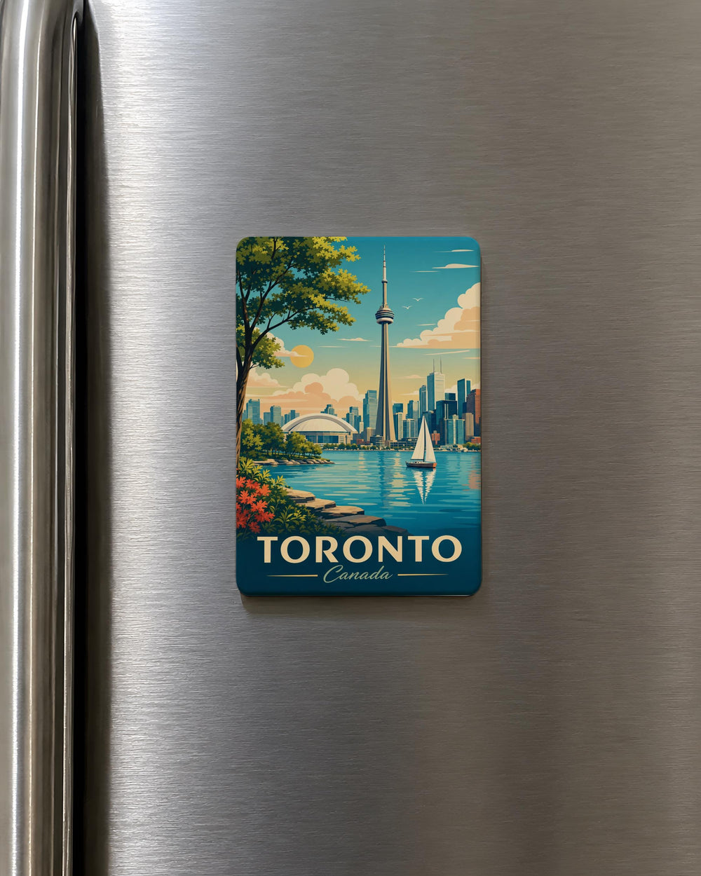 Toronto Canada Fridge Magnet, Toronto Souvenir Magnet, Canada Travel Keepsake, Toronto Landmark Refrigerator Magnet