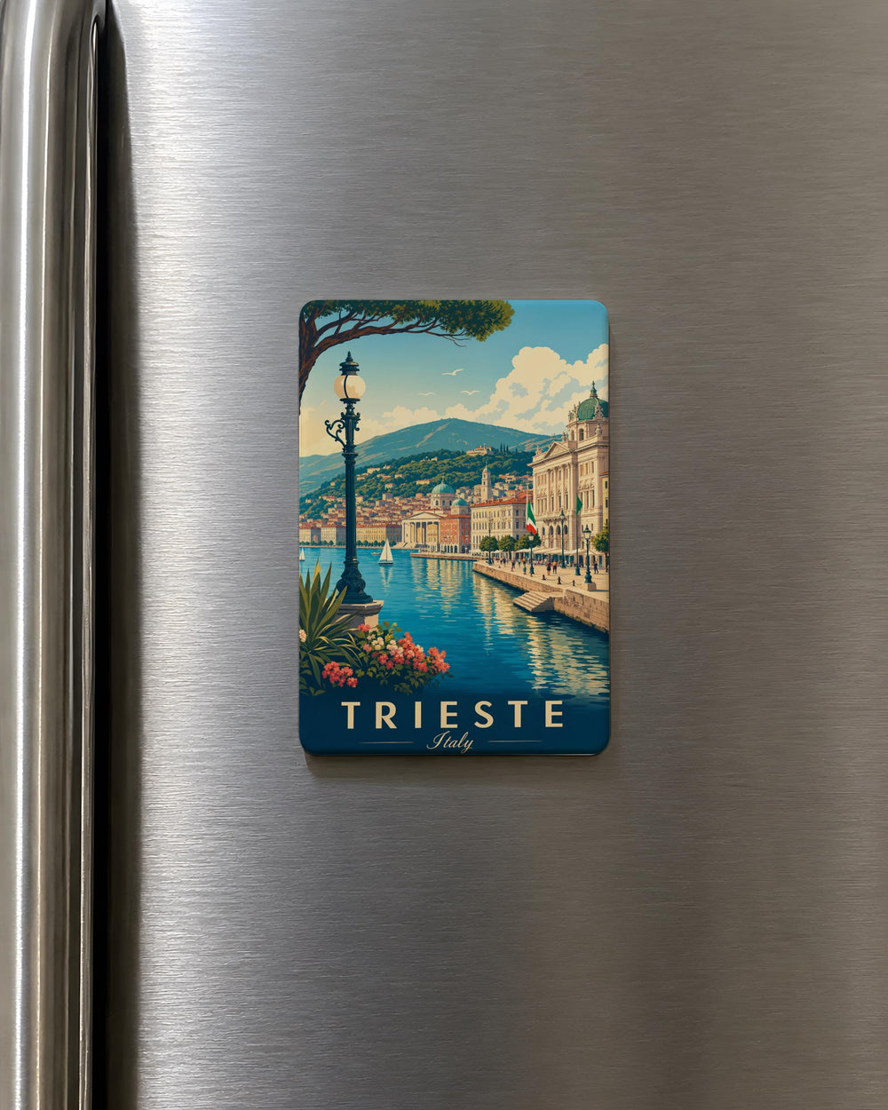 Trieste Italy Fridge Magnet, Trieste Travel Souvenir Magnet, Italy City Landmark Refrigerator Magnet, Trieste Gift
