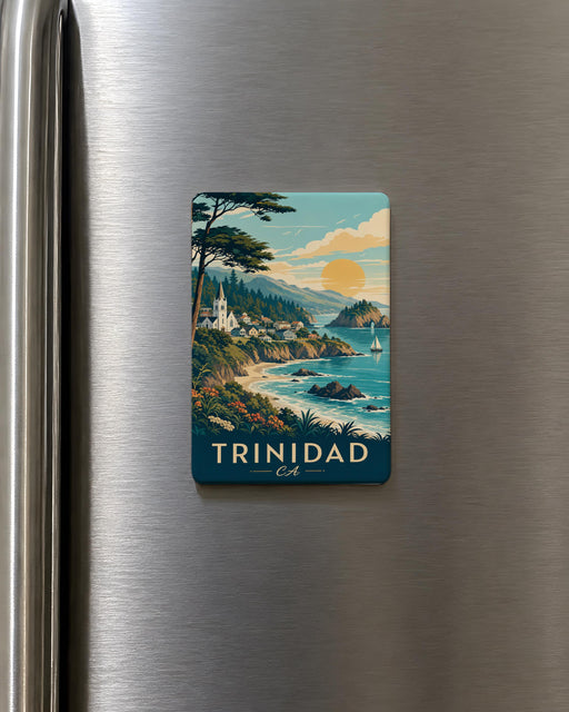 Trinidad CA Fridge Magnet, Trinidad California Souvenir Magnet, Coastal Town Landmark Travel Gift