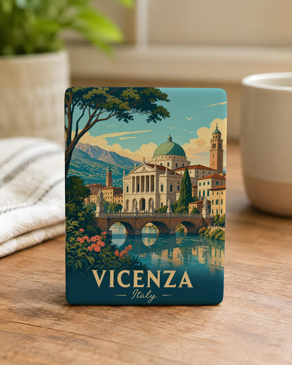 Vicenza Italy Fridge Magnet, Vicenza Landmark Souvenir Magnet, Italy Travel Keepsake, Vicenza City Magnet, Italian Gift