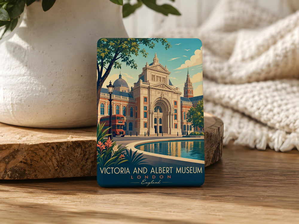 Victoria and Albert Museum Fridge Magnet, London Museum Souvenir Magnet, V&A Museum Gift, UK Landmark Travel Keepsake