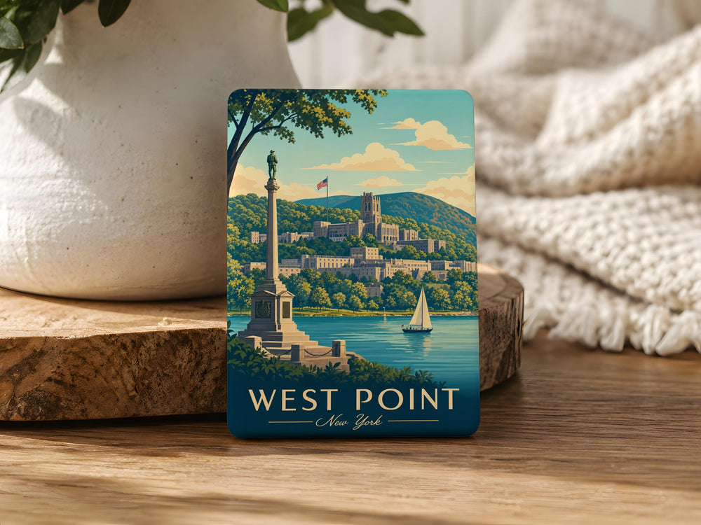 West Point NY Fridge Magnet, United States Military Academy Souvenir Magnet, Hudson Valley New York Travel Gift