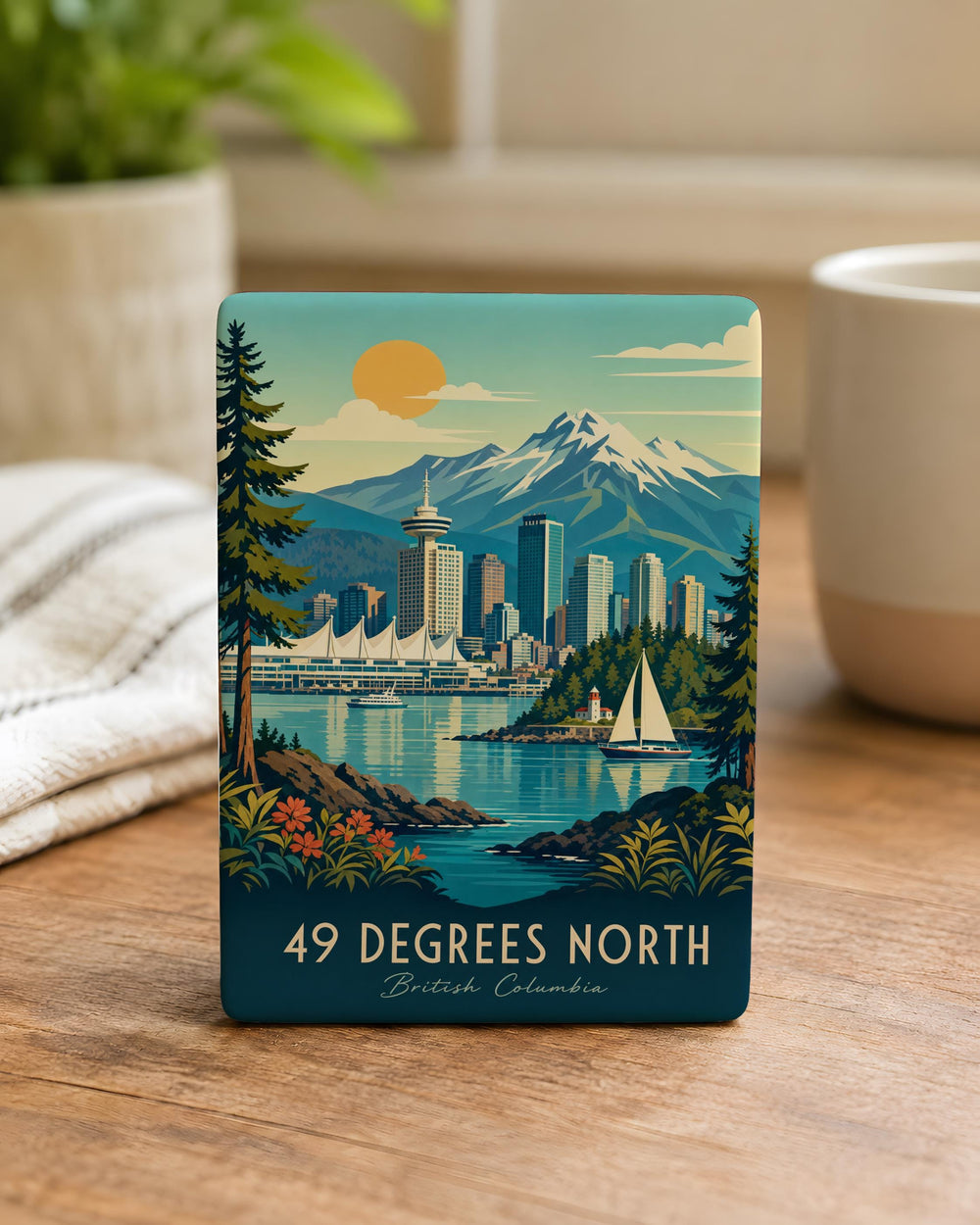 49 Degrees North Ski Resort Fridge Magnet, Washington Mountain Skiing Souvenir Magnet, Winter Sports Gift