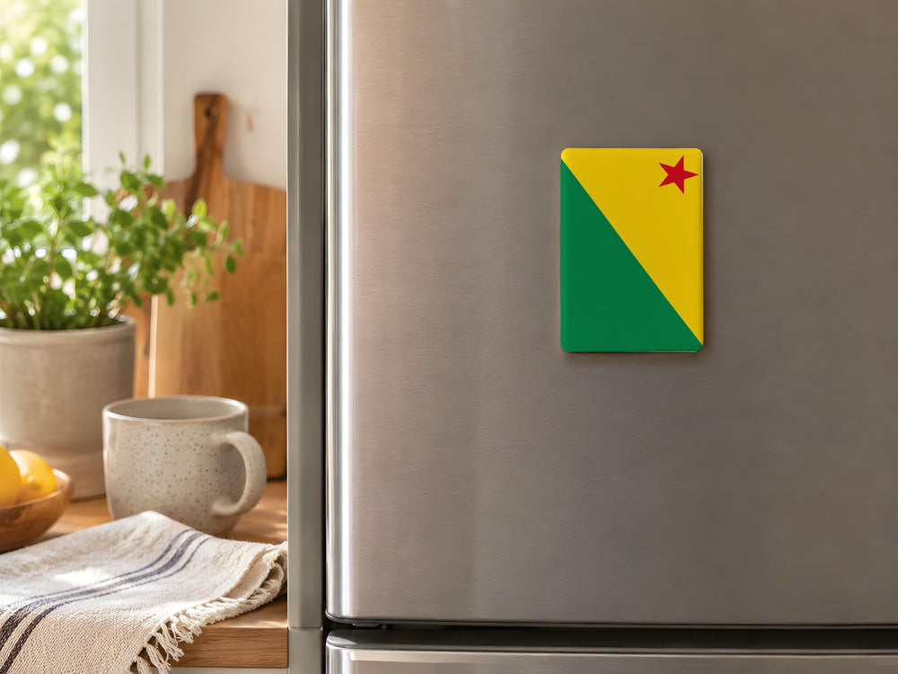 Acre State Flag Fridge Magnet, Brazil Acre Flag Magnet, Brazilian State Flag Refrigerator Magnet, Acre Souvenir Magnet