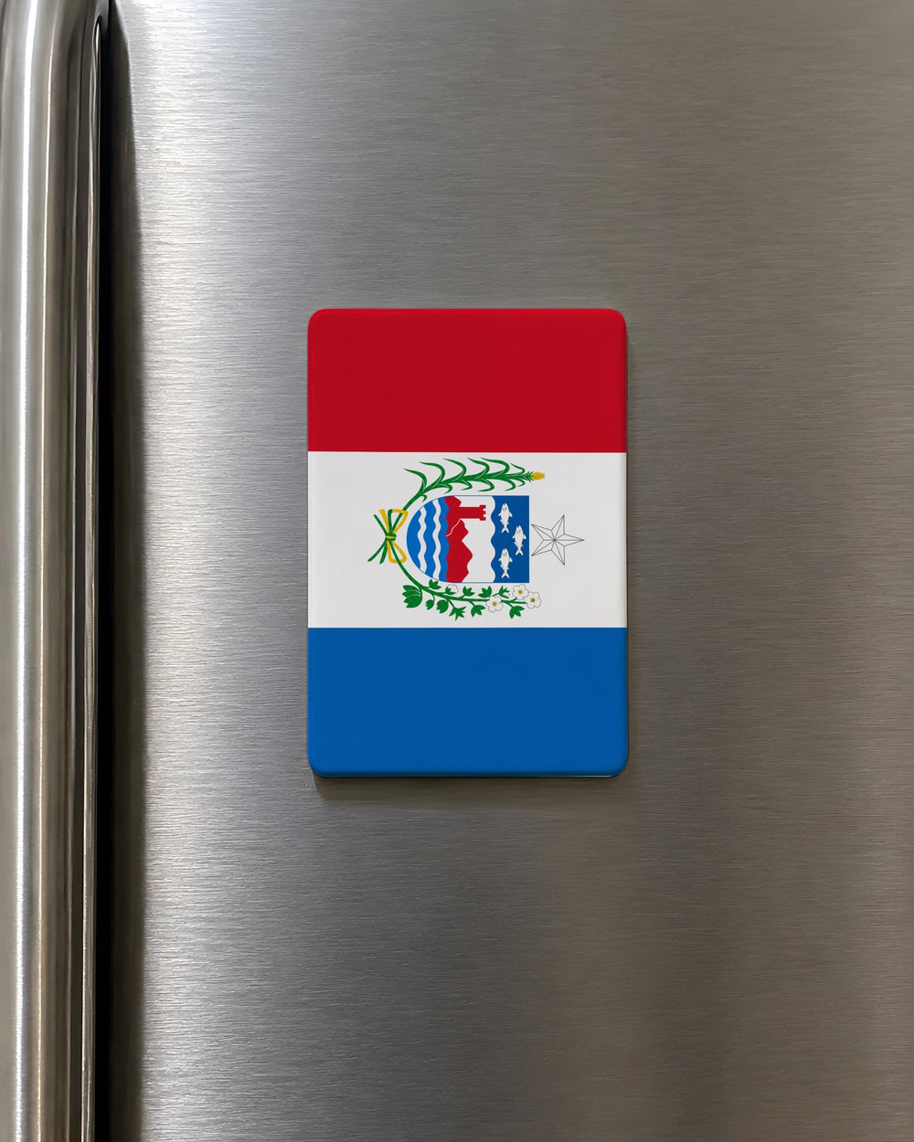 Alagoas State Flag Fridge Magnet, Brazil Alagoas Souvenir Magnet, Alagoas Flag Kitchen Decor, Travel Gift