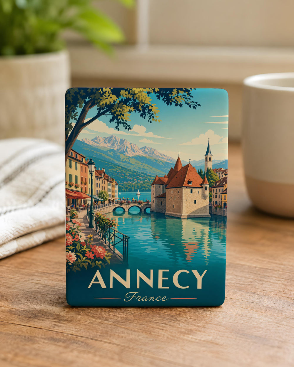 Annecy France Fridge Magnet, Annecy Old Town Souvenir, Lake Annecy Travel Keepsake, French Alps Vacation Magnet