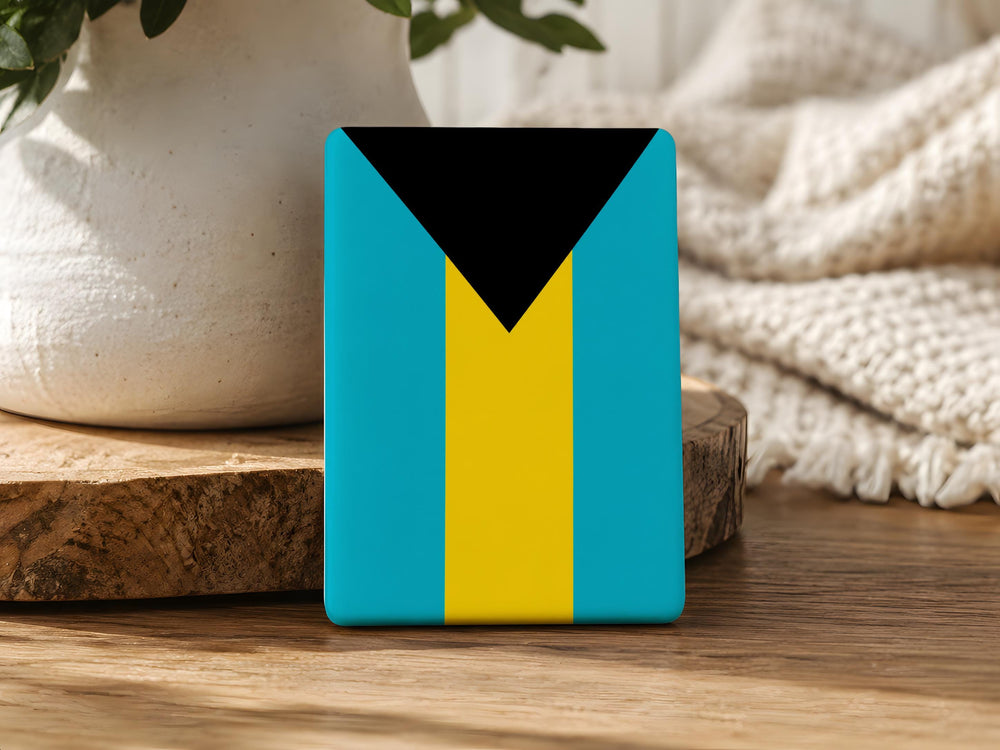 Bahamas Flag Fridge Magnet, Bahamas Souvenir Magnet, Caribbean Island Flag Kitchen Magnet, Bahamas Gift, Travel Keepsake Magnet